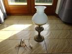 Vintage tafellamp met kap, Huis en Inrichting, Ophalen of Verzenden, Zo goed als nieuw, Glas, Minder dan 50 cm