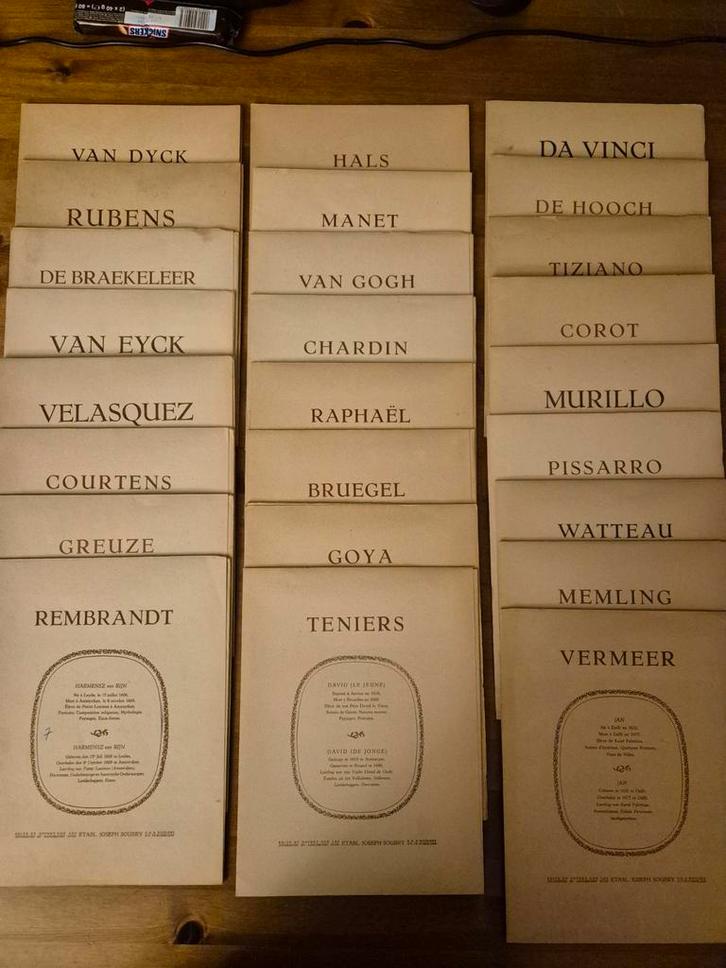 25 bekende kunst reproducties, door Joseph Soubry, Antiek en Kunst, Kunst | Etsen en Gravures, Ophalen of Verzenden