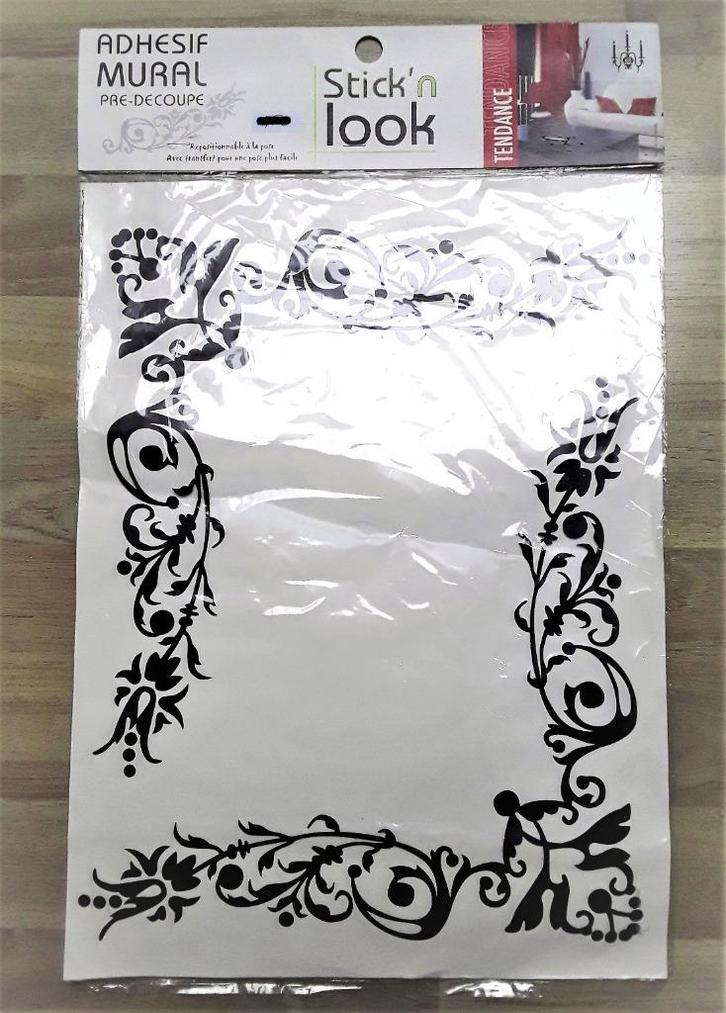 adhésifs / stickers muraux repositionnables arabesque noire, Maison & Meubles, Accessoires pour la Maison | Autre, Comme neuf