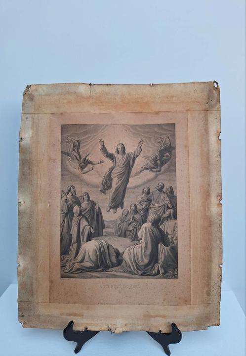 Gravure du XIXe siècle C. Overbeck d'après J. Settegast Alle, Antiquités & Art, Art | Eaux-fortes & Gravures, Enlèvement ou Envoi