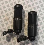 2 x AUDIO TECHNICA AT2020 microfoon, Ophalen, Zo goed als nieuw, Instrumentmicrofoon