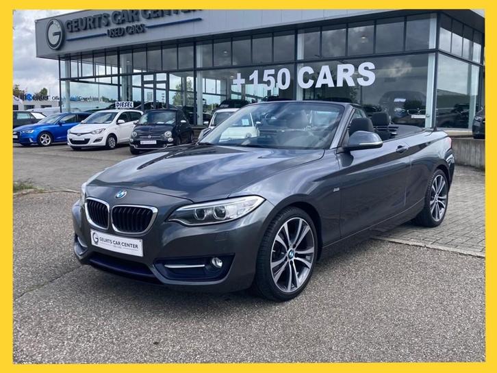 BMW 218I Cabrio 1.5i 136pk !, Auto's, BMW, ABS, Adaptieve lichten, Airbags, Airconditioning, Alarm, Bluetooth, Boordcomputer, Centrale vergrendeling