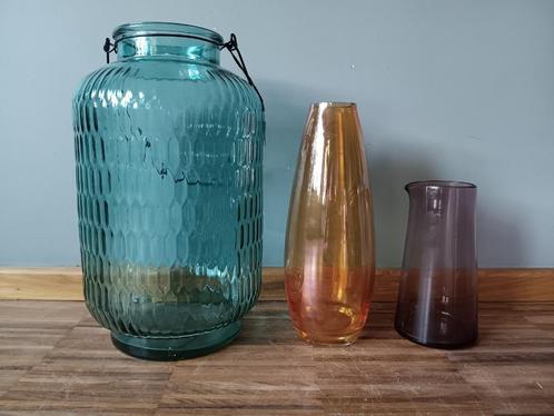Stijlvolle vazenset in diverse kleuren, Huis en Inrichting, Woonaccessoires | Vazen, Zo goed als nieuw, Overige kleuren, Minder dan 50 cm