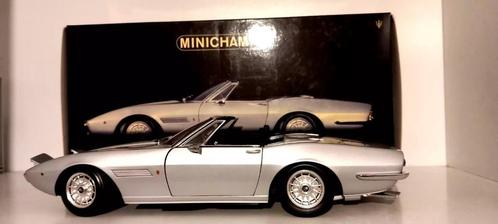 1/18 Maserati Ghibli Spyder Cabriolet 1970 Minichamps, Hobby en Vrije tijd, Modelauto's | 1:18, Zo goed als nieuw, Auto, MiniChamps