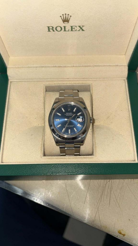 Rolex Datejust II  41mm Bleu saphir AUTHENTIQUE !, Bijoux, Sacs & Beauté, Montres | Hommes, Comme neuf, Rolex, Enlèvement