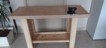 Werkbank houten werktafel stevige werkbank + bankschroef beschikbaar voor biedingen