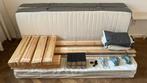 DUBBEL BED 2 boxsprings met matras, Huis en Inrichting, Slaapkamer | Boxsprings, Ophalen, Hedendaags (Ikea), Tweepersoons, Zo goed als nieuw