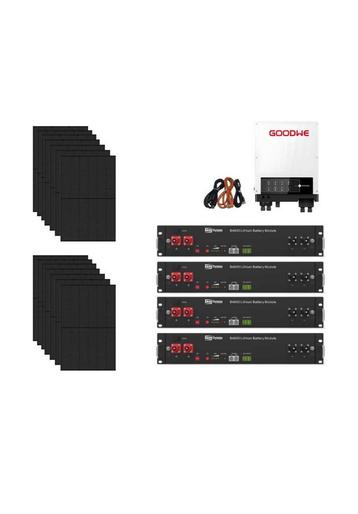 Tekoop set zonnepanelen + hybride omvormer+ batterij beschikbaar voor biedingen