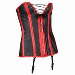 Echt leren corset model 03 in xs t/m 6xl, Kleding | Dames, Ophalen of Verzenden, Rood