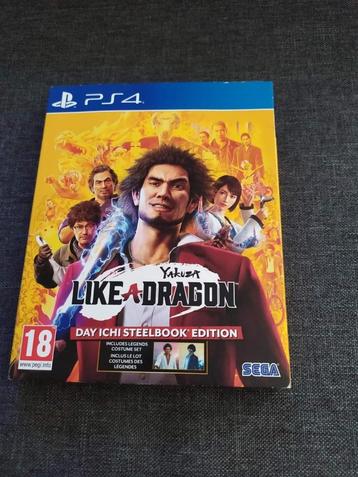 Jeu ps4 yakuza like a dragon day Ichi steelbook a venir ache