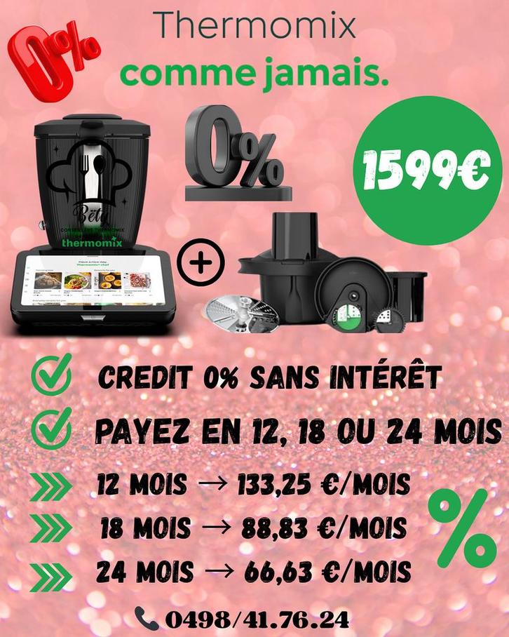 Thermomix TM7 – Pack Complet + Crédit 0 %, Electroménager, Mélangeurs, Neuf, Mélangeur, Enlèvement