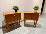 Paire de tables de chevet vintage années 50/60, Enlèvement, Utilisé
