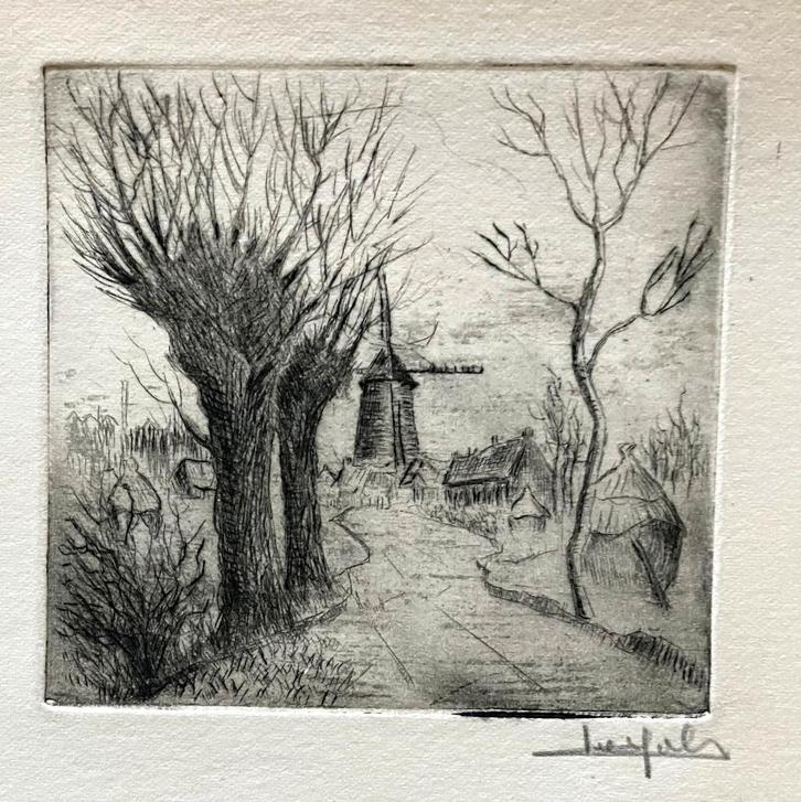 5 werkjes van Gols, Antiek en Kunst, Kunst | Etsen en Gravures, Ophalen of Verzenden