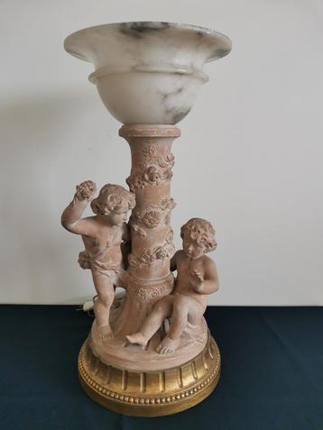 Pietro Balestra schemerlamp met marmeren lampekap beschikbaar voor biedingen