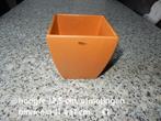 nr.212 - Vierkante bloempot lichtbruin, Enlèvement ou Envoi, Carré, Intérieur