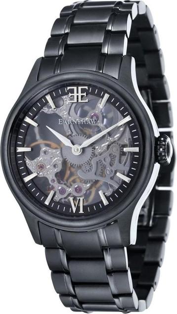 Court de tennis Thomas Earnshaw Bauer Skeleton Mechanical ES, Enlèvement, Comme neuf, Montre-bracelet, Autres marques