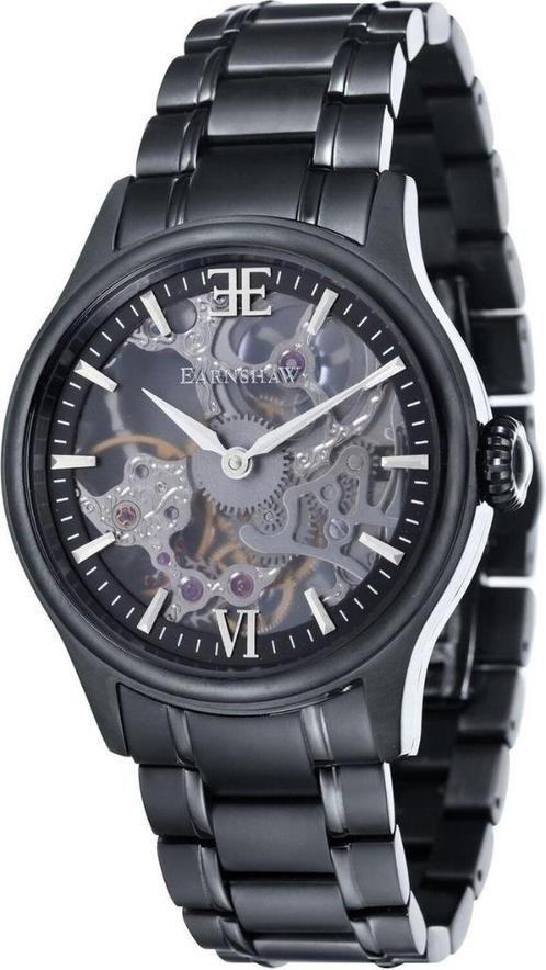 Thomas Earnshaw Bauer Skeleton Mechanical ES-8061-11 Herenho, Handtassen en Accessoires, Horloges | Heren, Zo goed als nieuw, Polshorloge