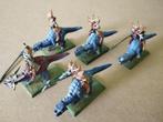 Warhammer 5 ridders op dino's, Gebruikt, Figuurtje(s), Warhammer, Ophalen of Verzenden