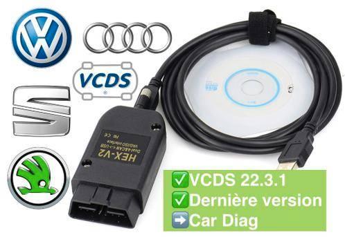 VCDS vagcom version 25.7 REAL HEX V2 Audi-vw-seat-Skoda, Autos : Divers, Outils de voiture, Neuf, Enlèvement ou Envoi