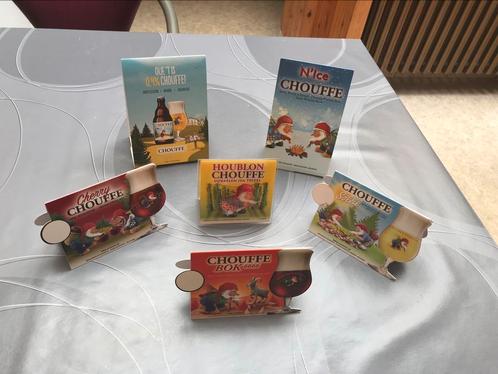 La chouffe tafelbordjes,6 verschillende soorten voor 6€, Verzamelen, Biermerken, Nieuw, Reclamebord, Plaat of Schild, Ophalen of Verzenden