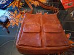 Vintage lederen schoudertas no stress, Antiek en Kunst, Ophalen
