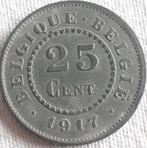 Belgique : 25 CENTS 1917 UNC !, Timbres & Monnaies, Monnaies | Belgique, Envoi, Autre, Monnaie en vrac