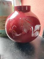 Heel mooie Bolle rode vaas gesigneerd BOCH en genummerd 894, Antiek en Kunst, Antiek | Keramiek en Aardewerk, Ophalen