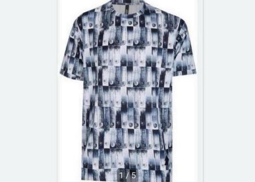 VERSACE Versus Safety Pin Photocopy T-Shirt - Nieuw maat L, Kleding | Heren, T-shirts, Nieuw, Maat 52/54 (L), Blauw, Ophalen of Verzenden