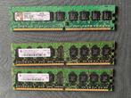 3x 1 Gb DDR2 DIMM's, Computers en Software, RAM geheugen, 1 GB of minder, Ophalen of Verzenden, Zo goed als nieuw, DDR2