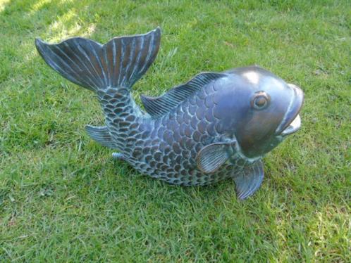 statue poisson en bronze pat , jet d eau horizontale  .., Jardin & Terrasse, Pièces d'eau & Fontaines, Neuf, Fontaine, Autres matériaux