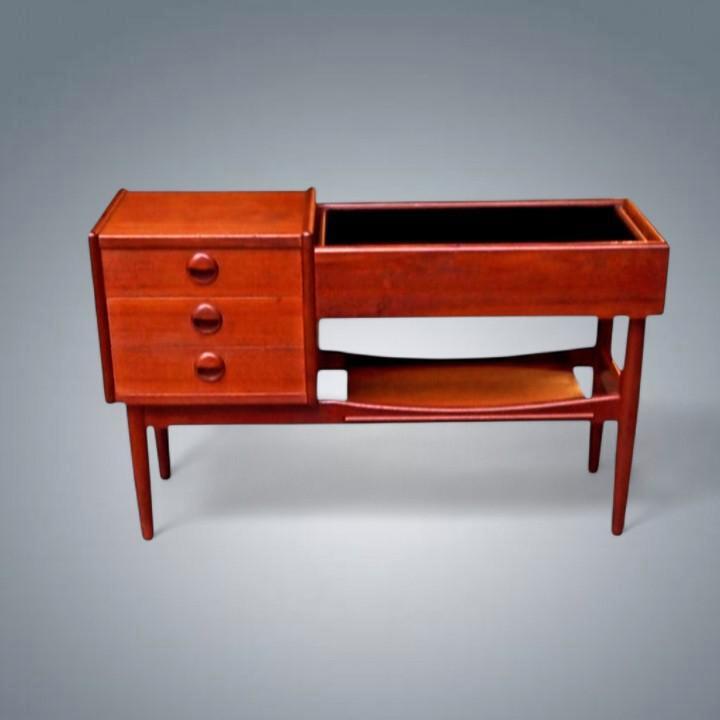 Sideboard Vintage Jardinière Arne Wahl Iversen 1960's, Maison & Meubles, Tables | Coiffeuses, Enlèvement