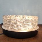 Vintage plafonniere retro Mid Century glazen plafondlamp 405, Ophalen of Verzenden, Gebruikt, Glas
