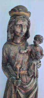 Statue Marie avec jézus,en platre,date de 1900,piece unique, Ophalen