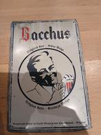 Blikken Reclame Bacchus, Ophalen of Verzenden, Gebruikt, Reclamebord, Plaat of Schild, Overige merken