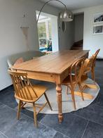 Houten eettafel met lades, Maison & Meubles, Tables | Tables à manger, Enlèvement, Utilisé