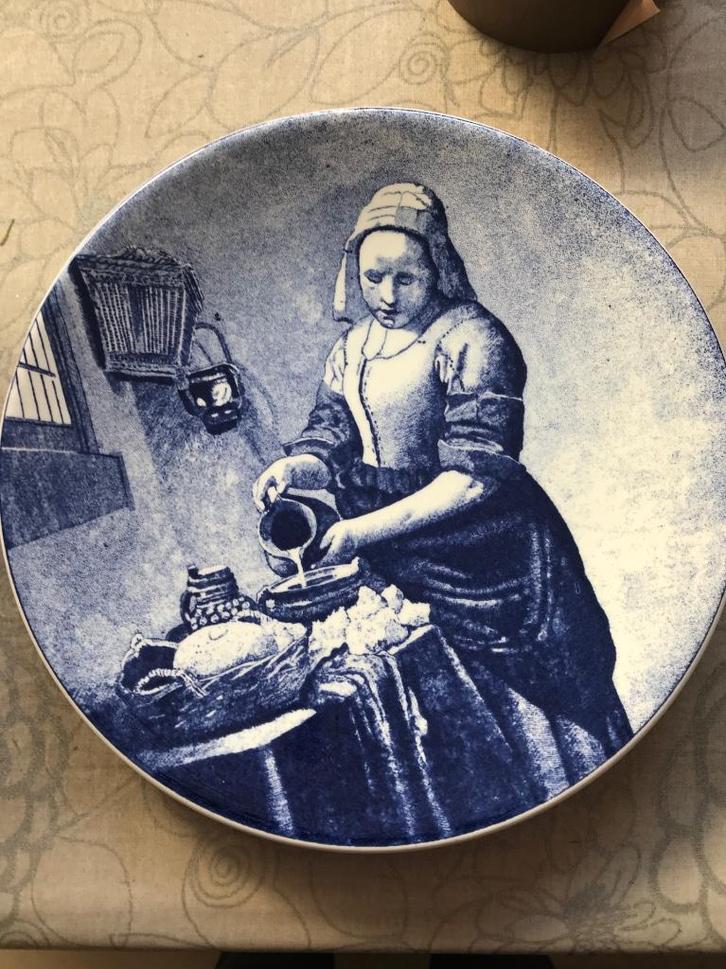 Delfts blauw "Meisje met de Parel", Antiek en Kunst, Antiek | Keramiek en Aardewerk, Ophalen of Verzenden