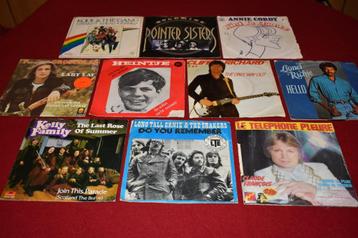 45t's vinylsingels, interesse in oldies ? beschikbaar voor biedingen