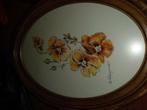 2 handgeschilderde  schilderijtjes, Minder dan 50 cm, Gebruikt, Oorspronkelijke maker, Ophalen of Verzenden