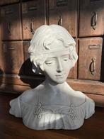 Gipsen/plaasteren art nouveau buste vrouw, Ophalen of Verzenden, Zo goed als nieuw