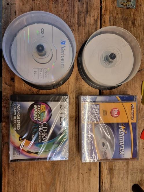 Lot writable en rewritable cd en dvd discs, Informatique & Logiciels, Disques enregistrables, Neuf, Cd, Réinscriptible, Lightscribe