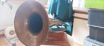 Rare grammophone à pavillon en cuivre 78 tours., Enlèvement, Cuivre