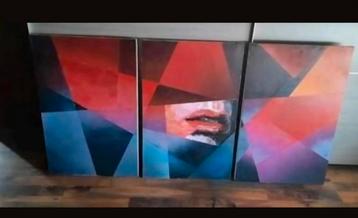 Schilderij in 3 delen beschikbaar voor biedingen