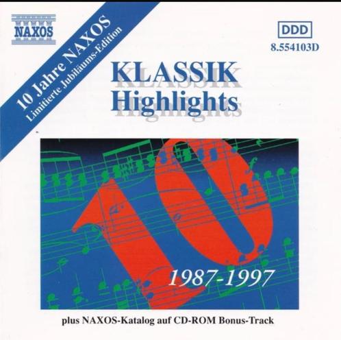 Klassik Highlights (10 Jahre Naxos) DDD, Cd's en Dvd's, Cd's | Klassiek, Ophalen of Verzenden