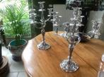 Kandelaars groot model WISKEMANN, Antiek en Kunst, Ophalen, Zilver