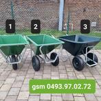 kruiwagens XXL groot volume enkel en dubbel wiel, Enlèvement, Neuf