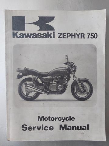 Werkplaatshandboek Kawazaki ZEPHYR 750 Editie 1991 beschikbaar voor biedingen