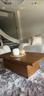 Houten salontafel, Huis en Inrichting, Ophalen, 100 tot 150 cm, Eikenhout, Nieuw