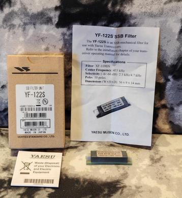 FILTRE SSB YAESU YF-122S  XF-119SN   NEUF, Enlèvement ou Envoi, Neuf, Émetteur et Récepteur