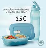 Boîte Crystalwave Tupperware + bouteille écologique, Enlèvement ou Envoi, Neuf