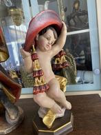 kardinaalsengel putto putto - heilige figuur - 27 cm - Hout, Ophalen of Verzenden